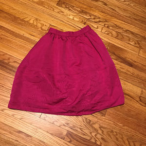 Hot Pink Express A-Line Skirt